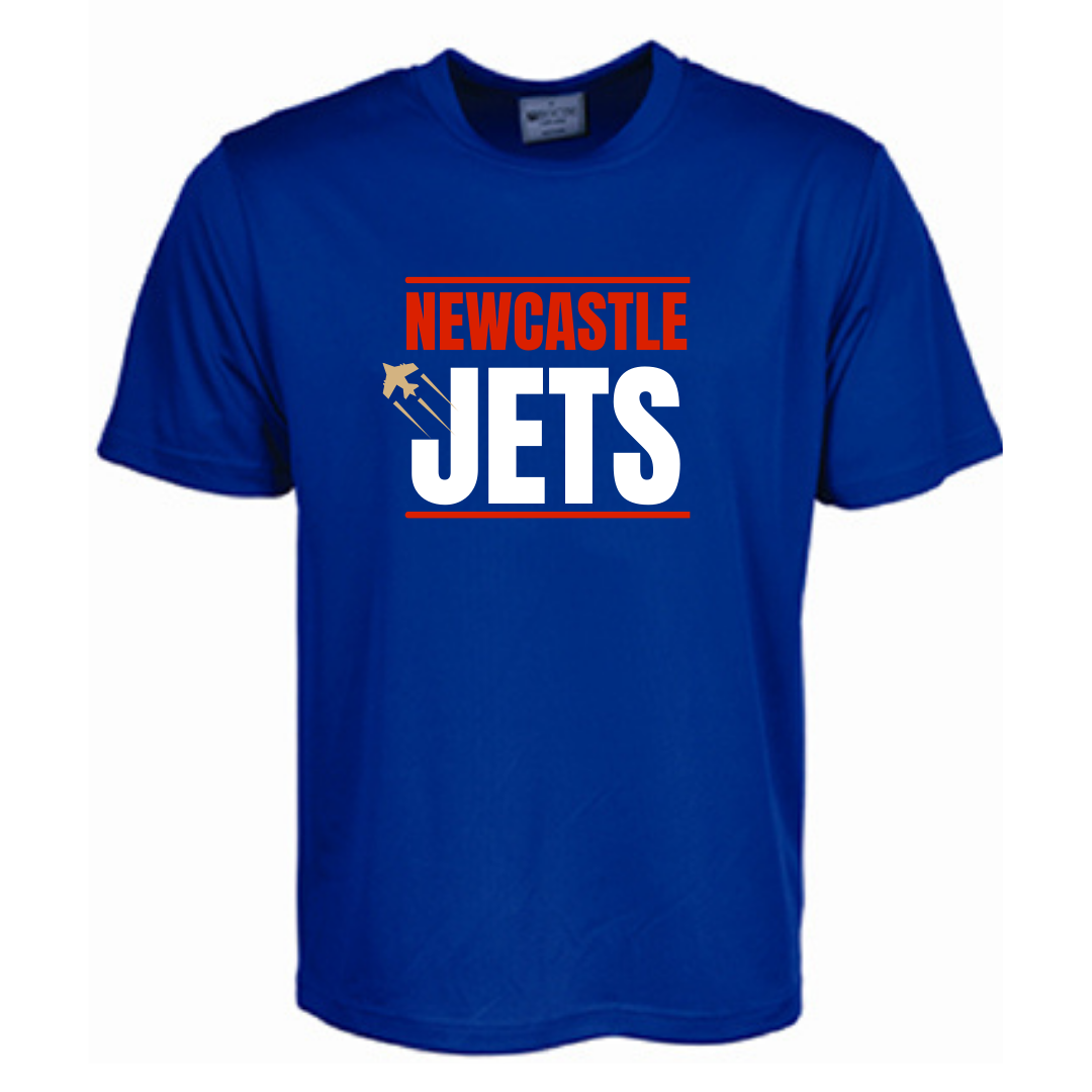 NEWCASTLE JETS MICROMESH SUPPORTER SHIRT