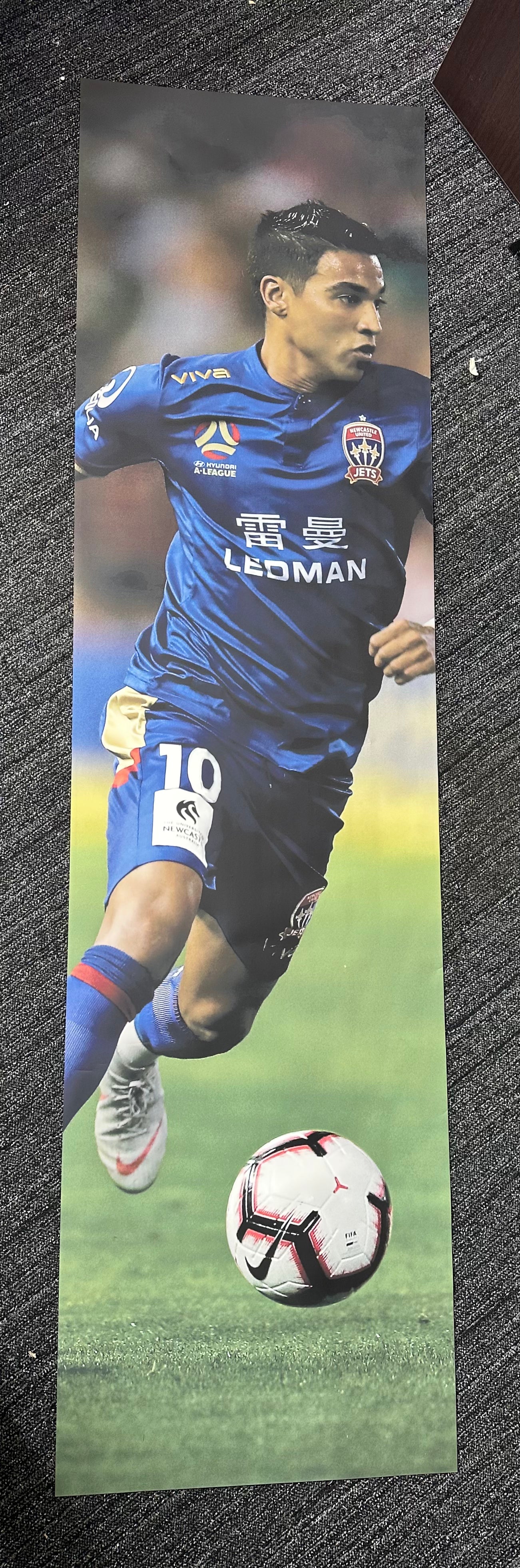 LARGE WALL POSTER NEWCASTLE JETS VARGAS 10