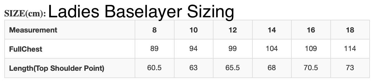 ROYAL LONG SLEEVE BASELAYER TOP