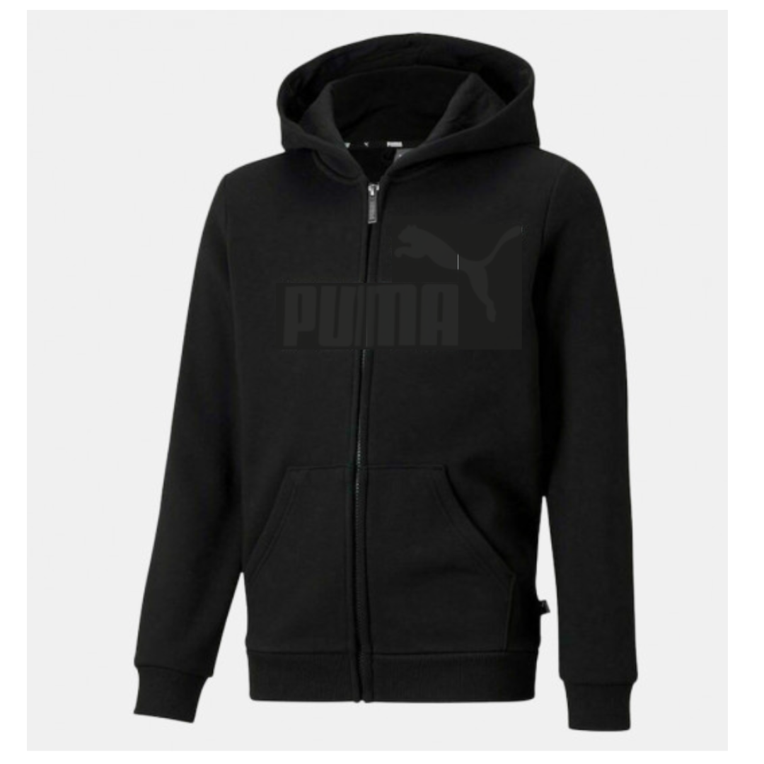 PUMA ESS No.1 MENS ZIP UP HOODIE BLACK