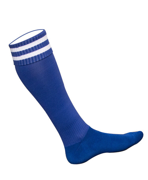 BLUE ROYAL / WHITE FOOTBALL SPORTS SOCKS