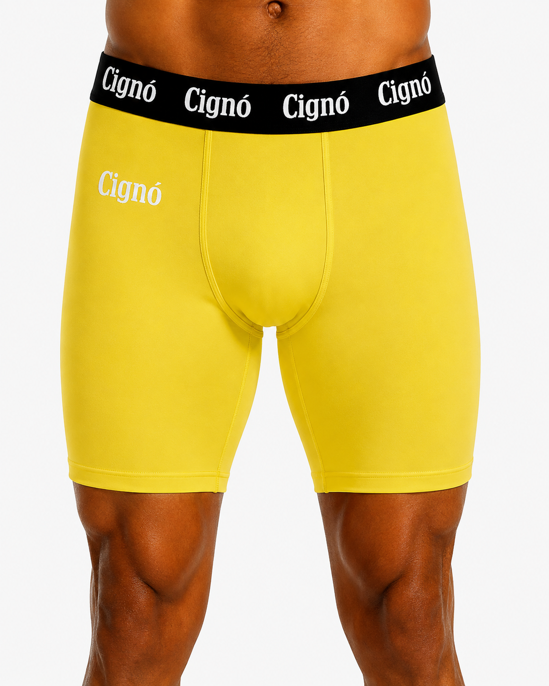 YELLOW BASELAYER HALF TIGHTS