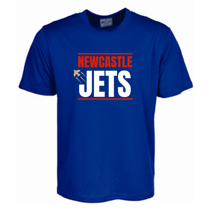 NEWCASTLE JETS MICROMESH SUPPORTER SHIRT