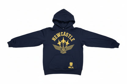 PRE LOVED NEWCASTLE JETS 10 YEAR HOODIE
