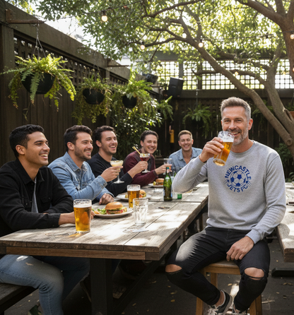 NEWCASTLE JETS LONG SLEEVE T-SHIRT GREY