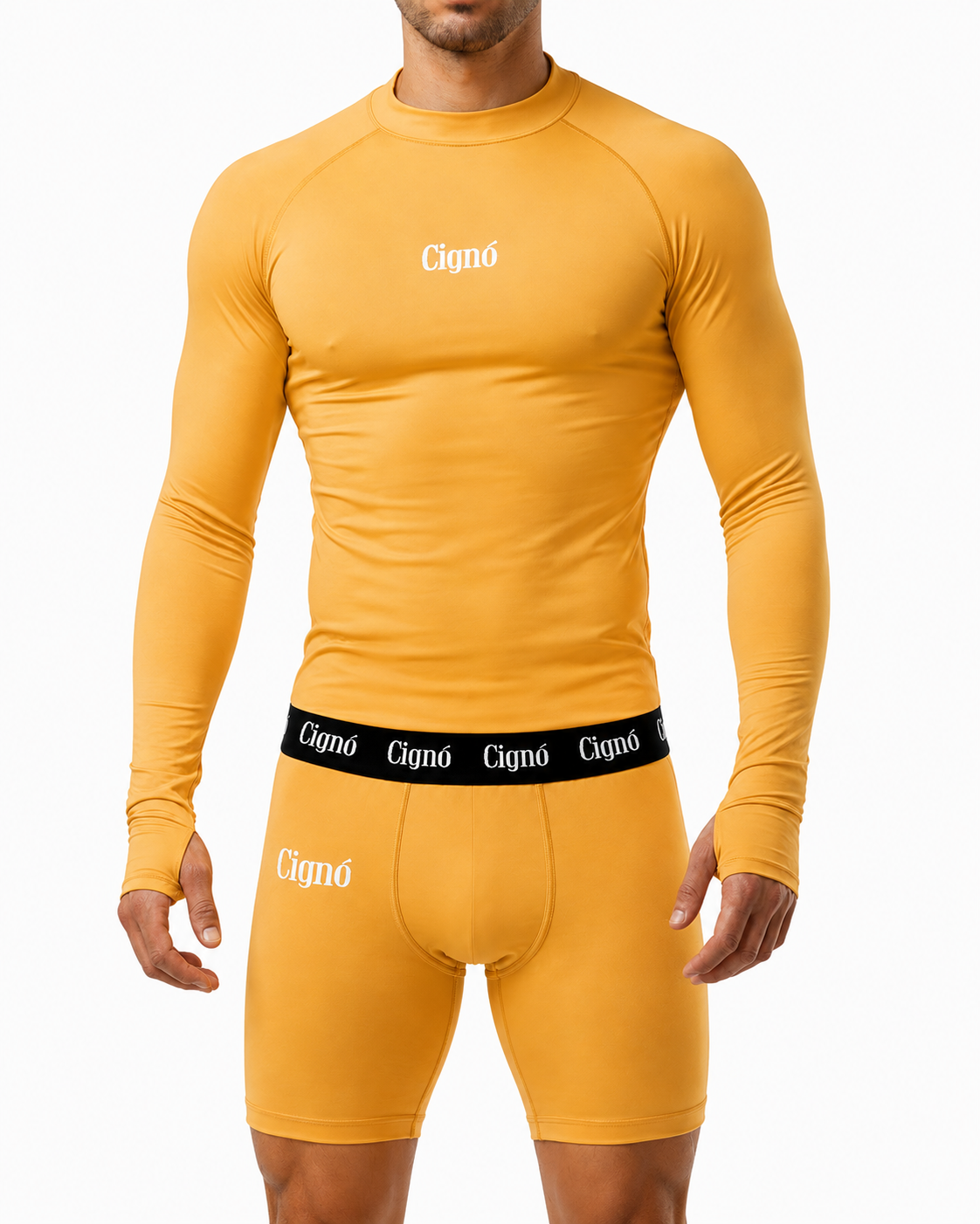 GOLD BASELAYER HALF TIGHTS