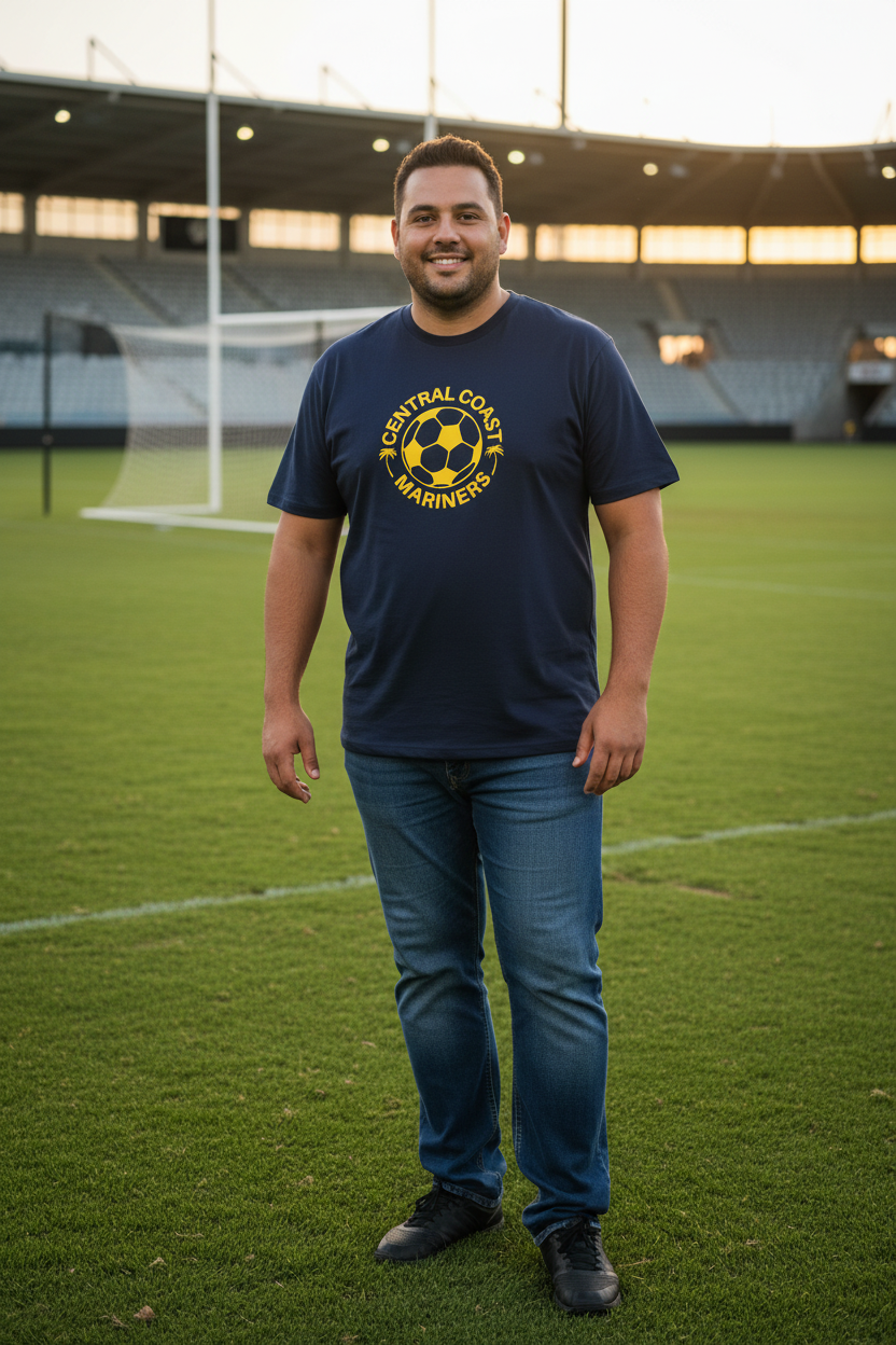CENTRAL COAST MARINERS FOOTBALL MICROMESH SHIRT