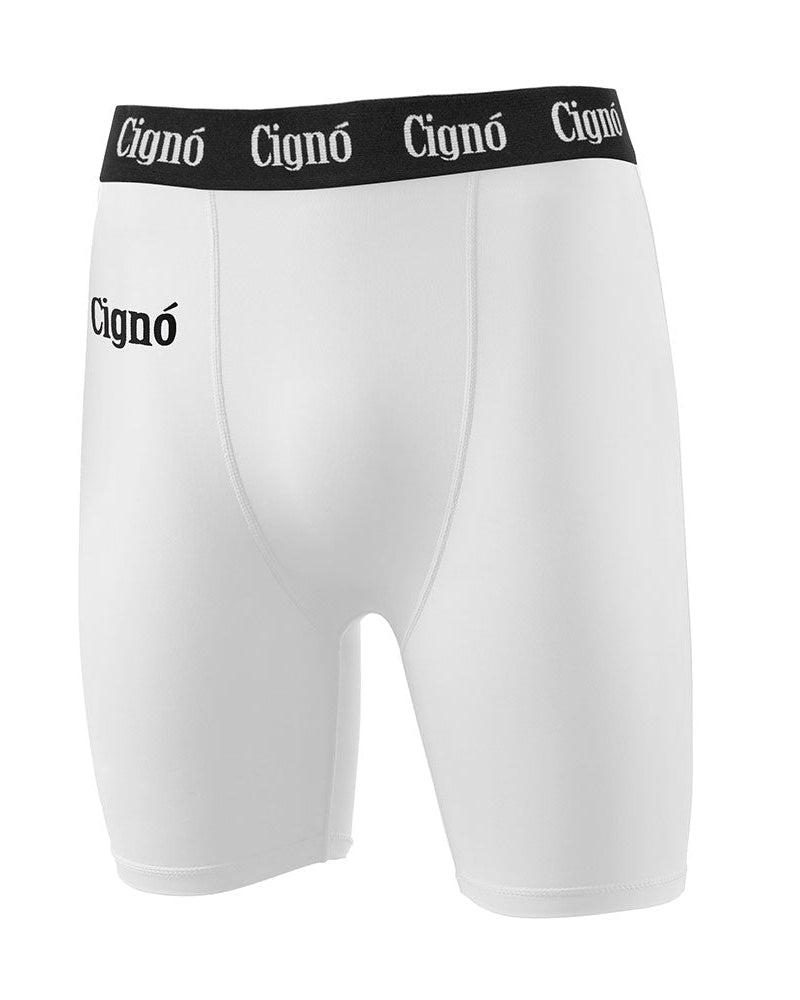 WHITE BASELAYER HALF TIGHTS