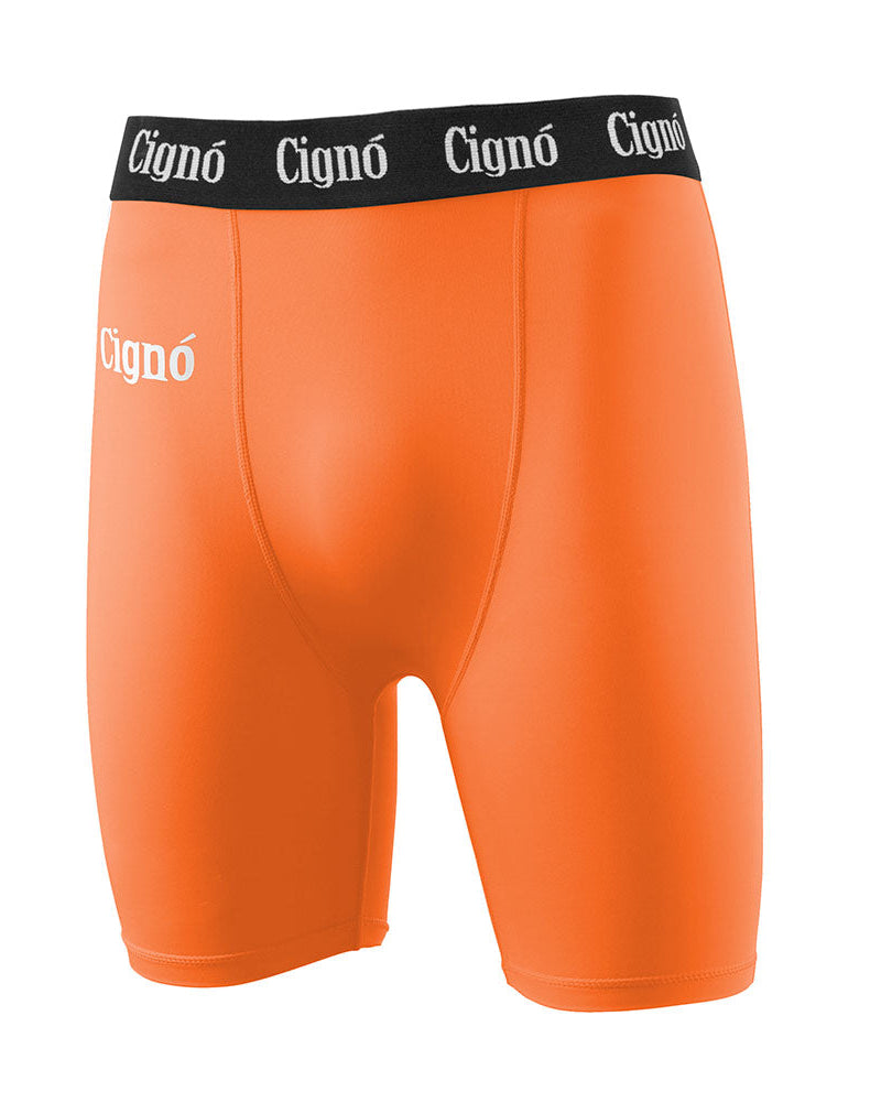 ORANGE BASELAYER HALF TIGHTS