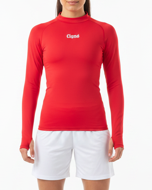 RED BASELAYER LONG SLEEVE TOP