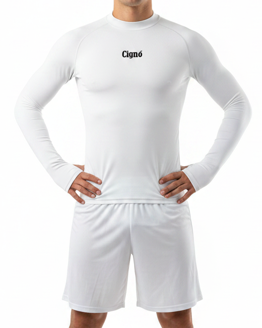WHITE BASELAYER LONG SLEEVE TOP