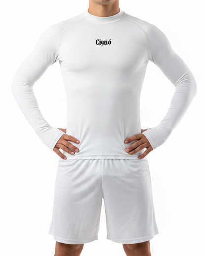 WHITE BASELAYER LONG SLEEVE TOP