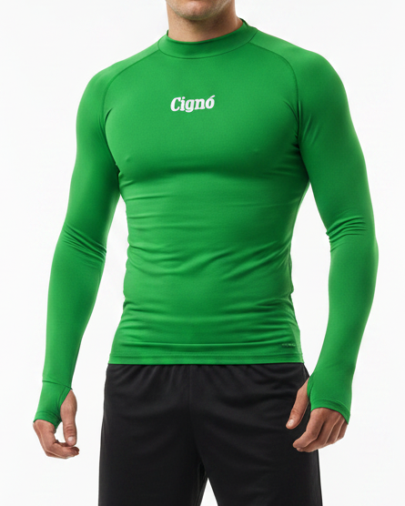 GREEN BASELAYER LONG SLEEVE TOP