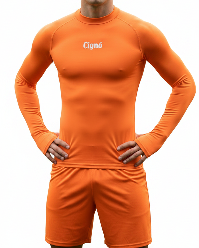 ORANGE BASELAYER LONG SLEEVE TOP