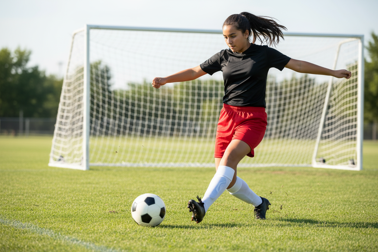 PIN STRIPPED RED SPORTS SHORTS