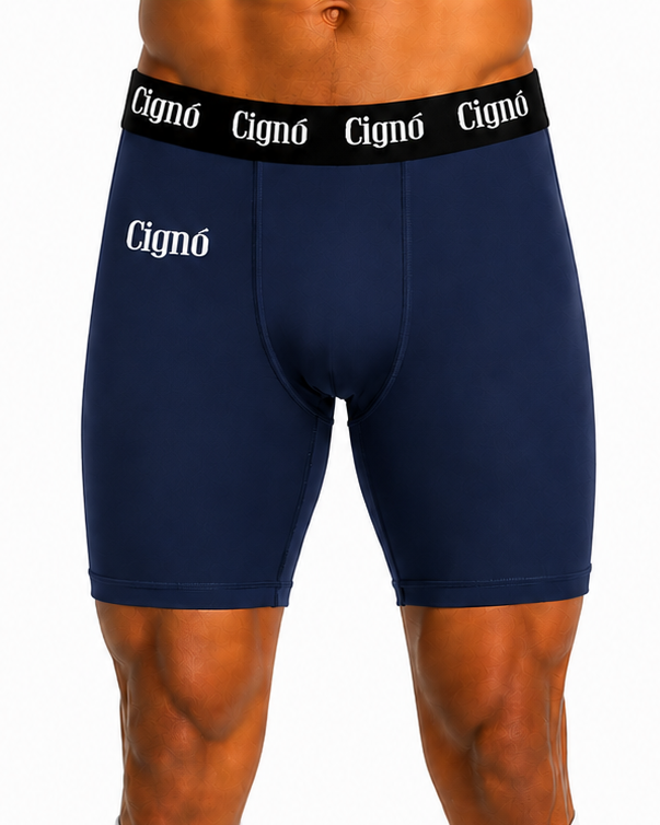 NAVY BASELAYER HALF TIGHTS