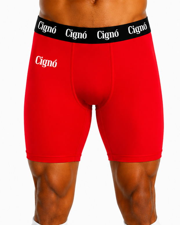RED BASELAYER HALF TIGHTS