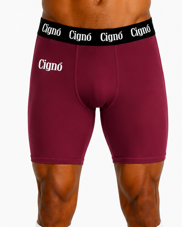 MAROON BASELAYER HALF TIGHTS