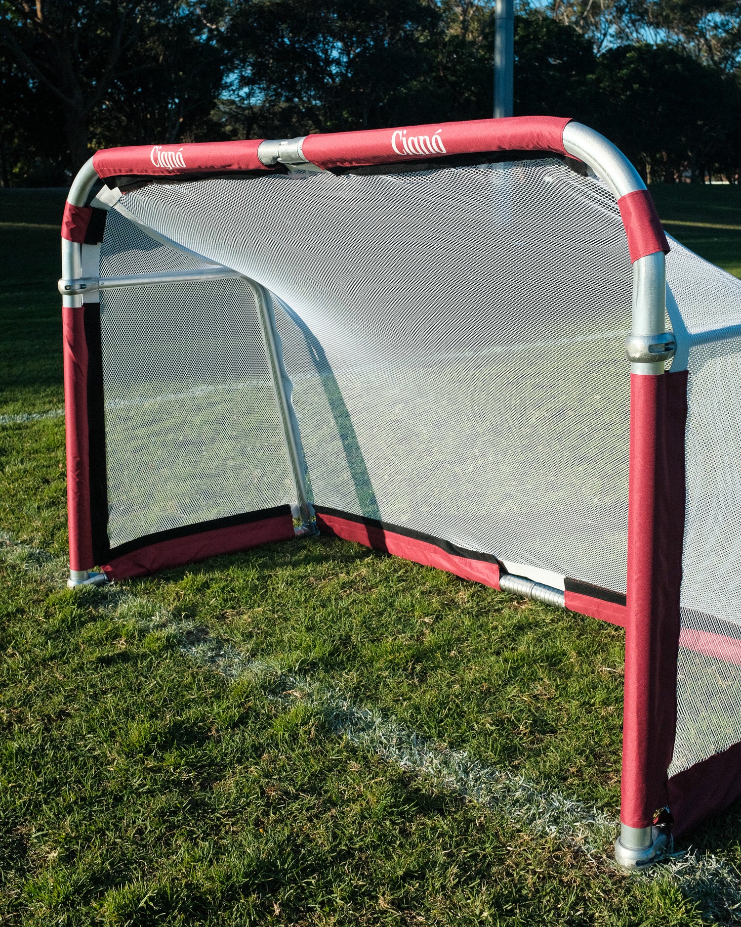 CIGNO ALUMINIUM GOAL 2M X 1M - MAROON