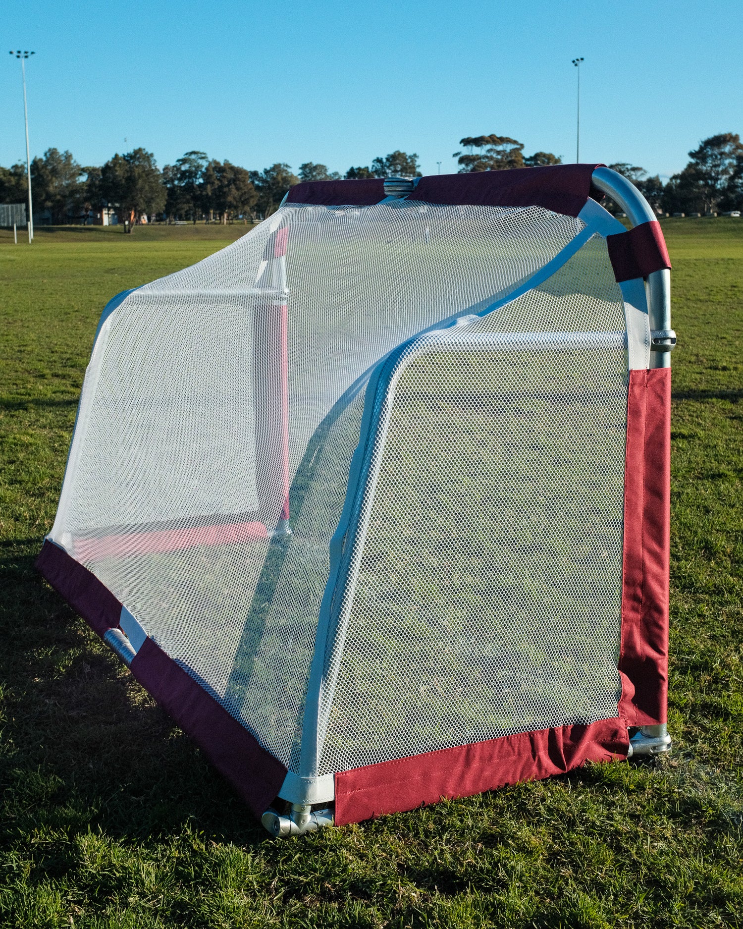 CIGNO ALUMINIUM GOAL 2M X 1M - MAROON