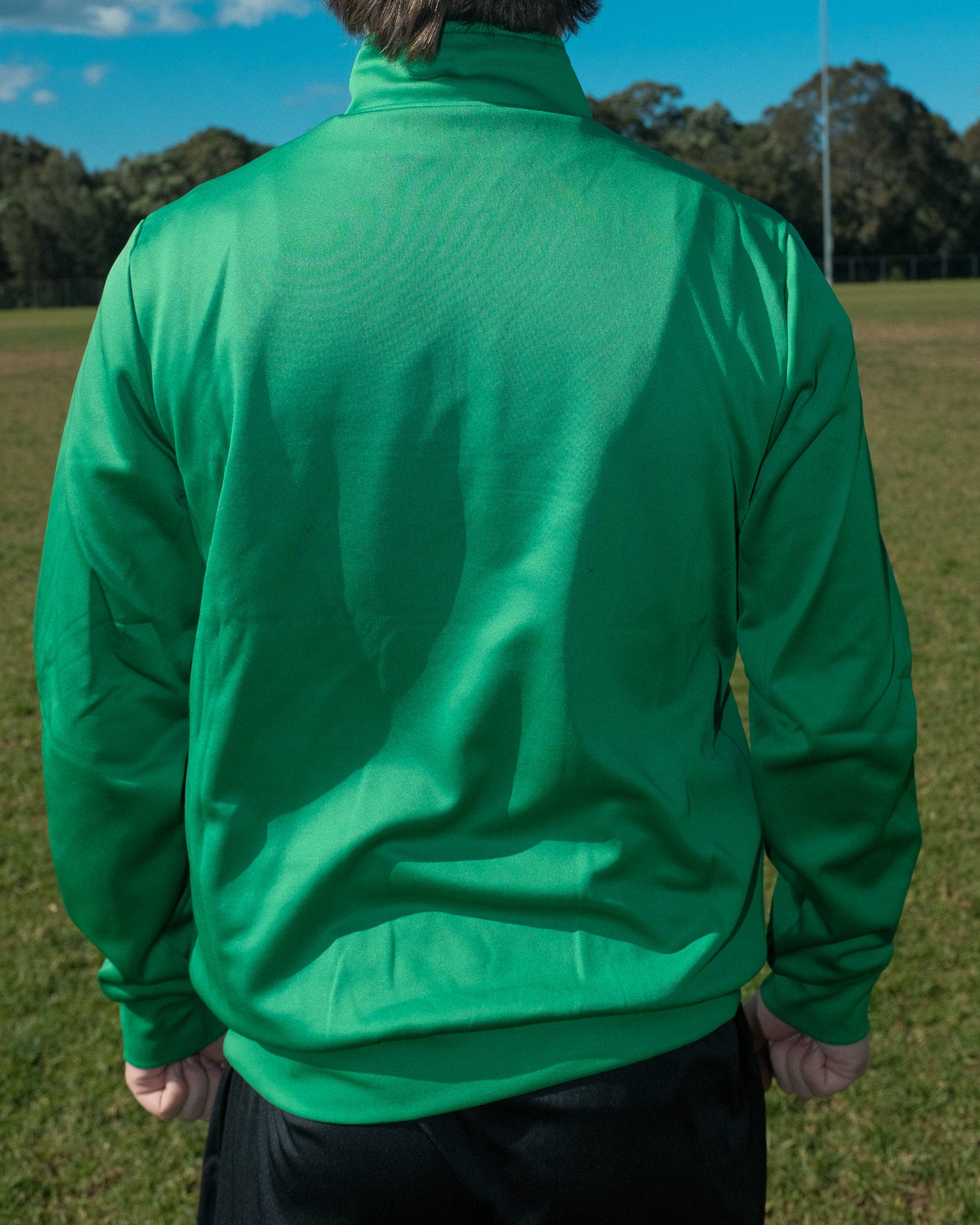 GREEN PREMIER 1/4 ZIP JACKET