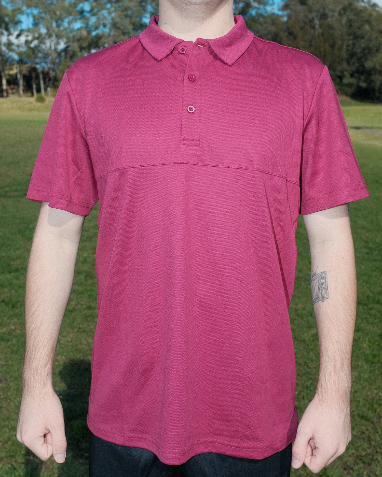 MAROON PREMIER POLO