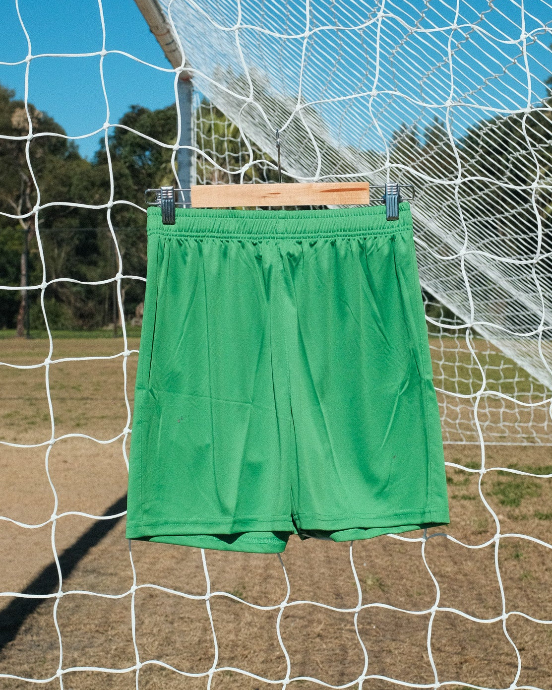 GREEN CLUB FOOTBALL SHORTS