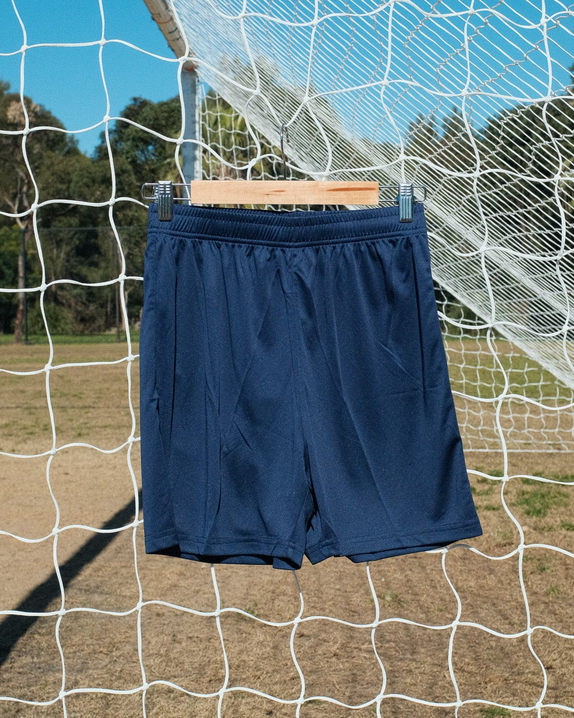 NAVY CLUB FOOTBALL SHORTS
