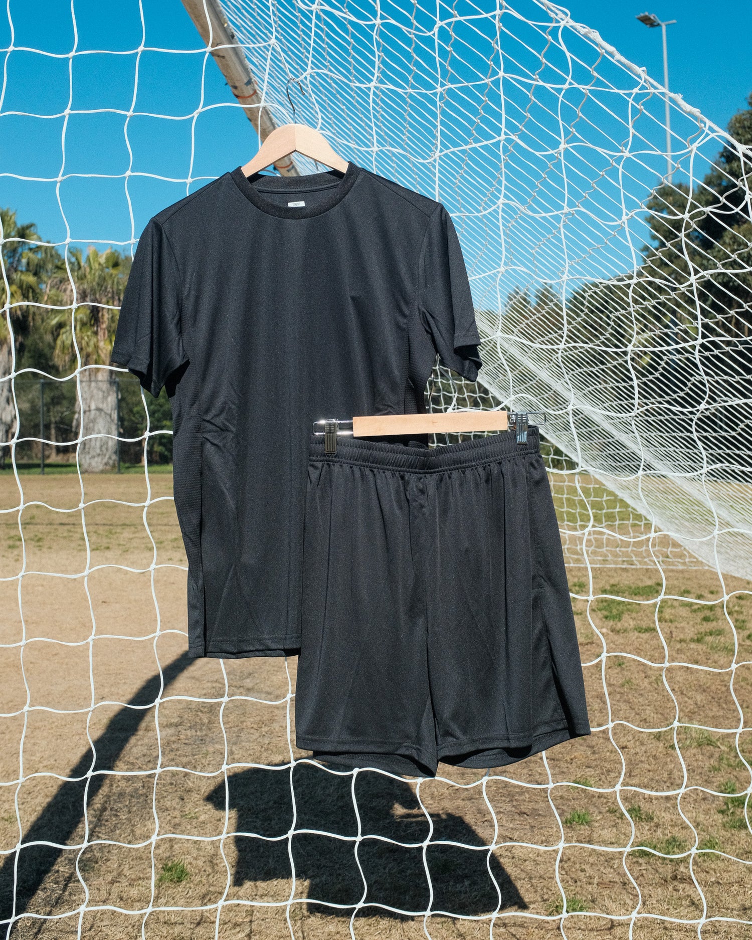 BLACK CLUB FOOTBALL SHORTS