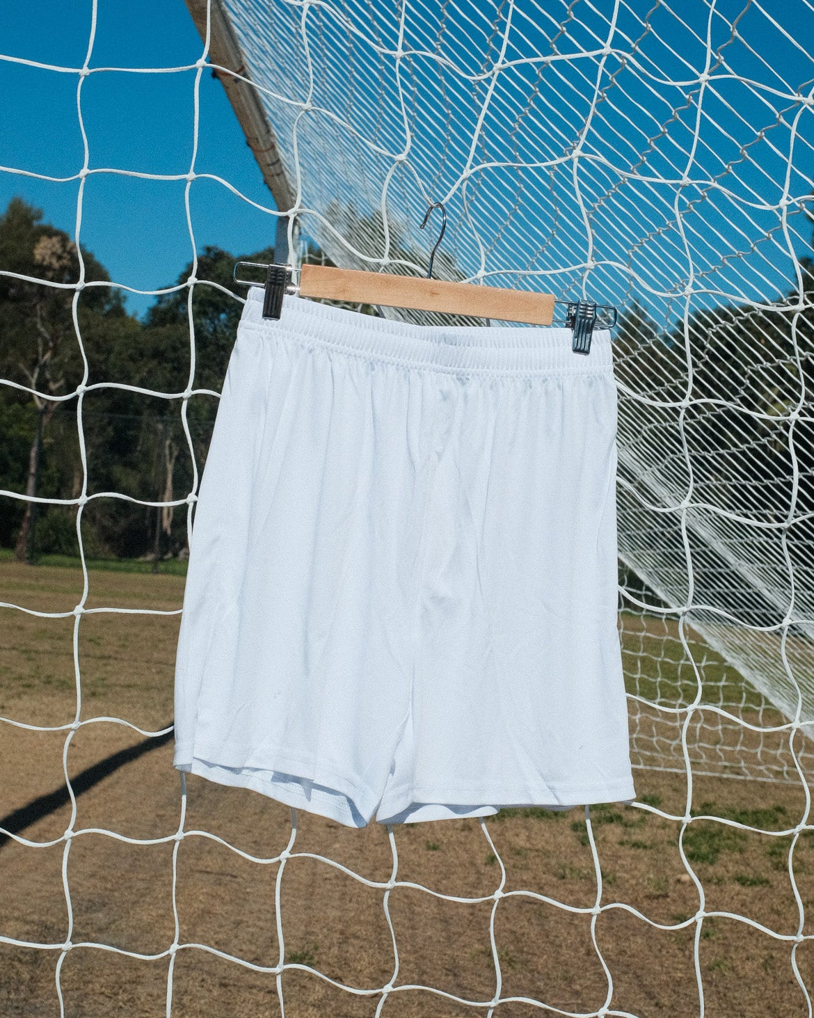 WHITE CLUB FOOTBALL SHORTS