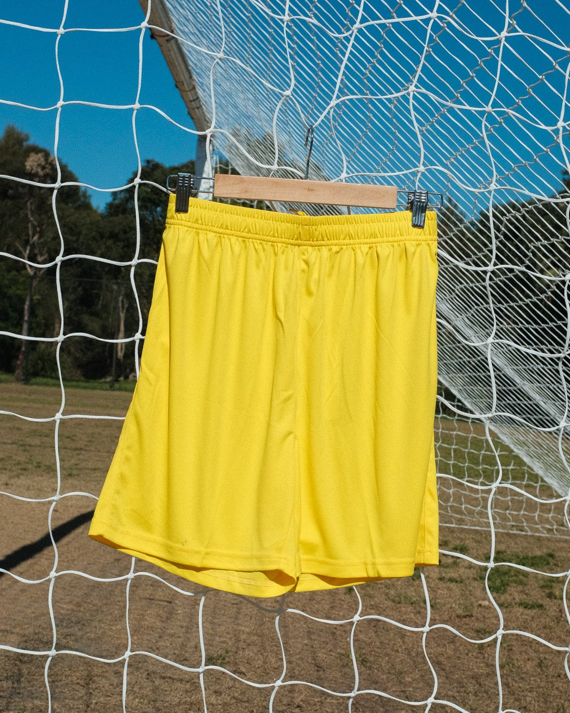 YELLOW CLUB FOOTBALL  SHORTS