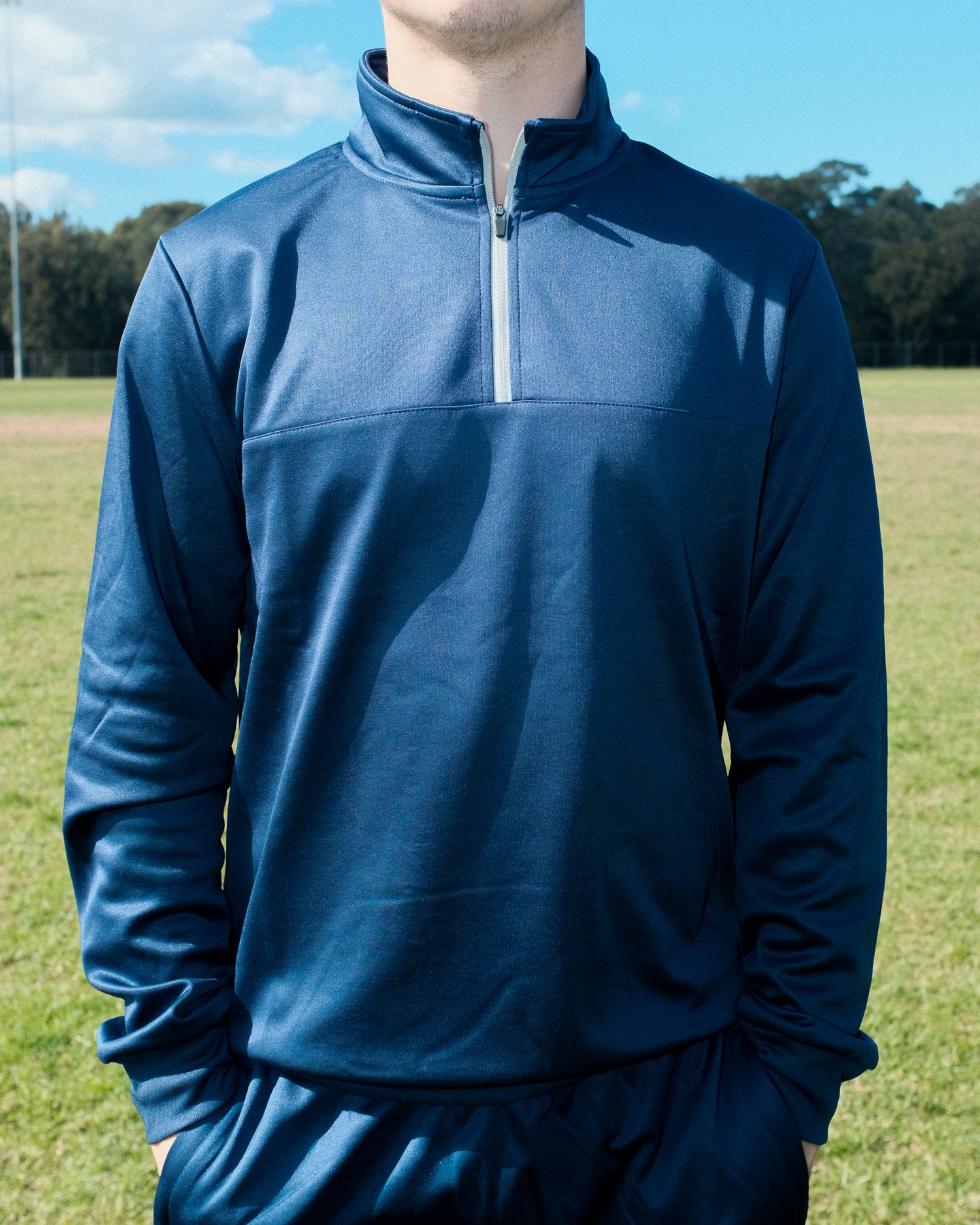 NAVY PREMIER 1/4 ZIP JACKET