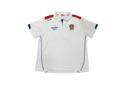PRE LOVED NEWCASTLE JETS VIVA MENS SUPPORTER POLO