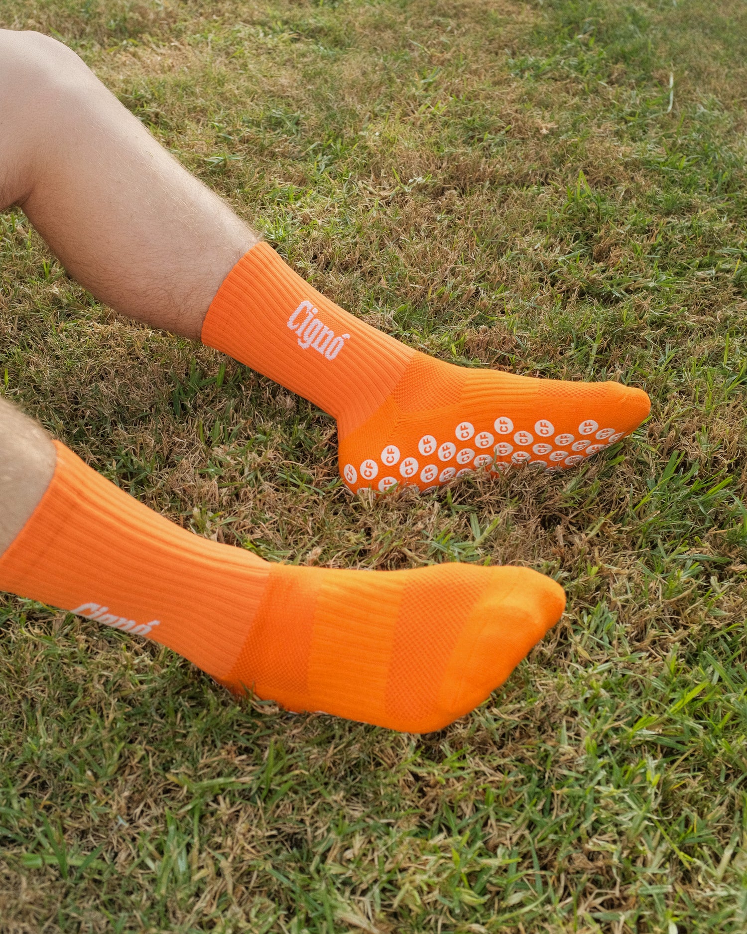 ORANGE GRIP SOCKS