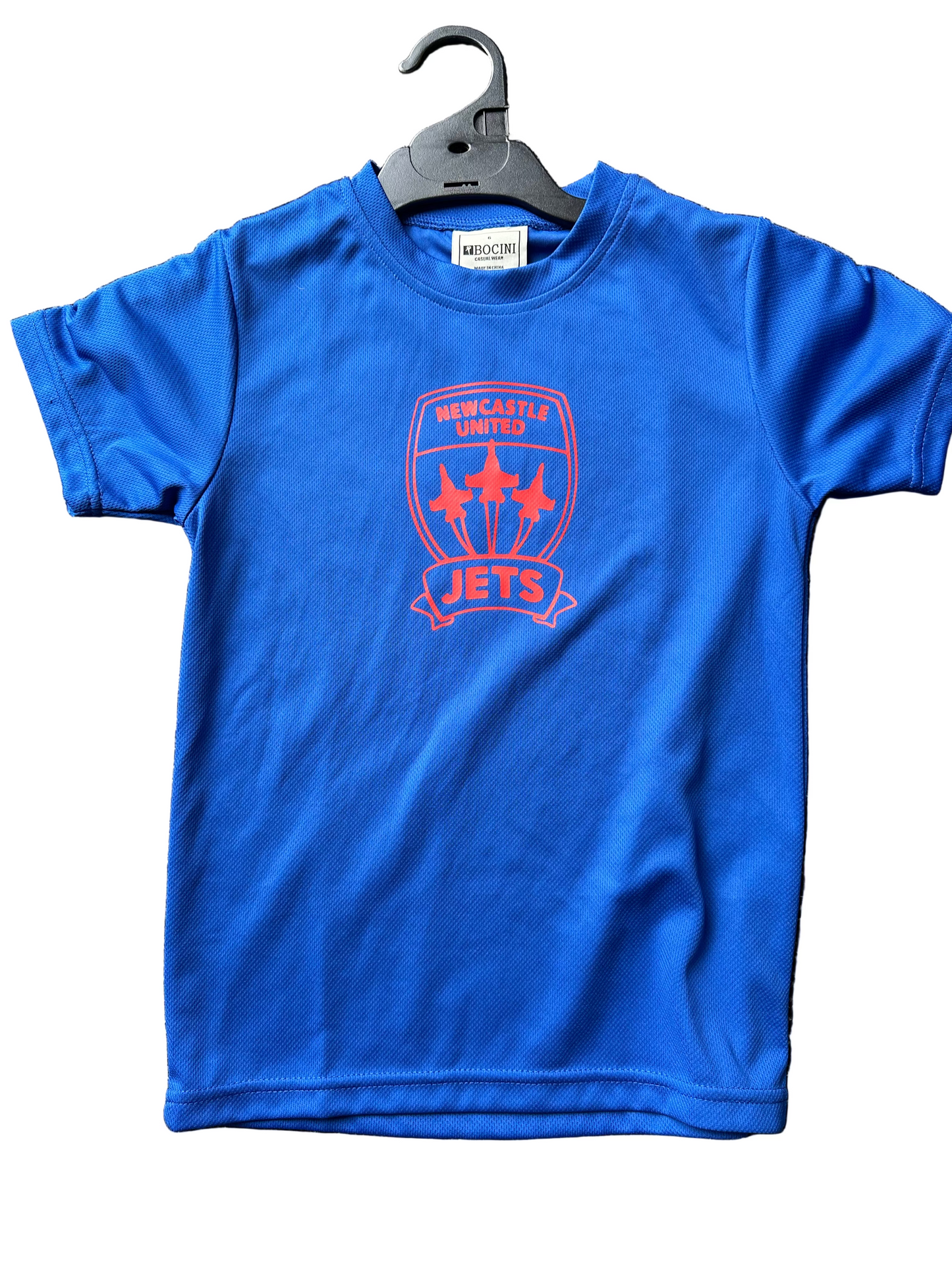 NEWCASTLE JETS MICROMESH LOGO SHIRT