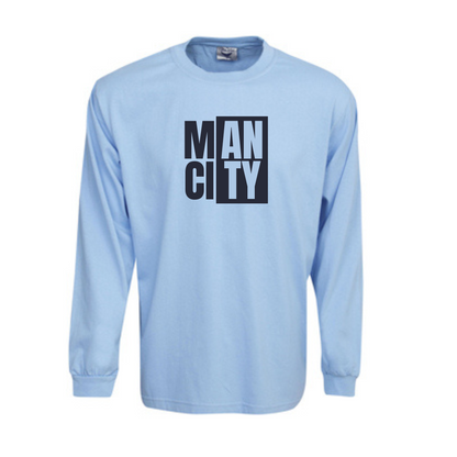 MANCHESTER CITY LONG SLEEVE T-SHIRT KIDS SKY BLUE