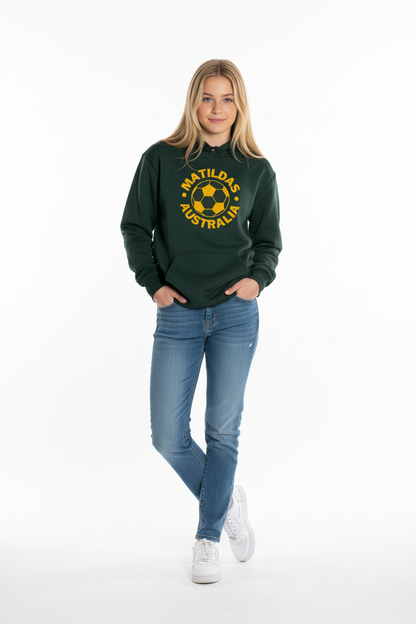 AUSTRALIA MATILDAS FOOTBALL PRINTED HOODIE