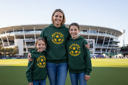 AUSTRALIA MATILDAS FOOTBALL PRINTED HOODIE