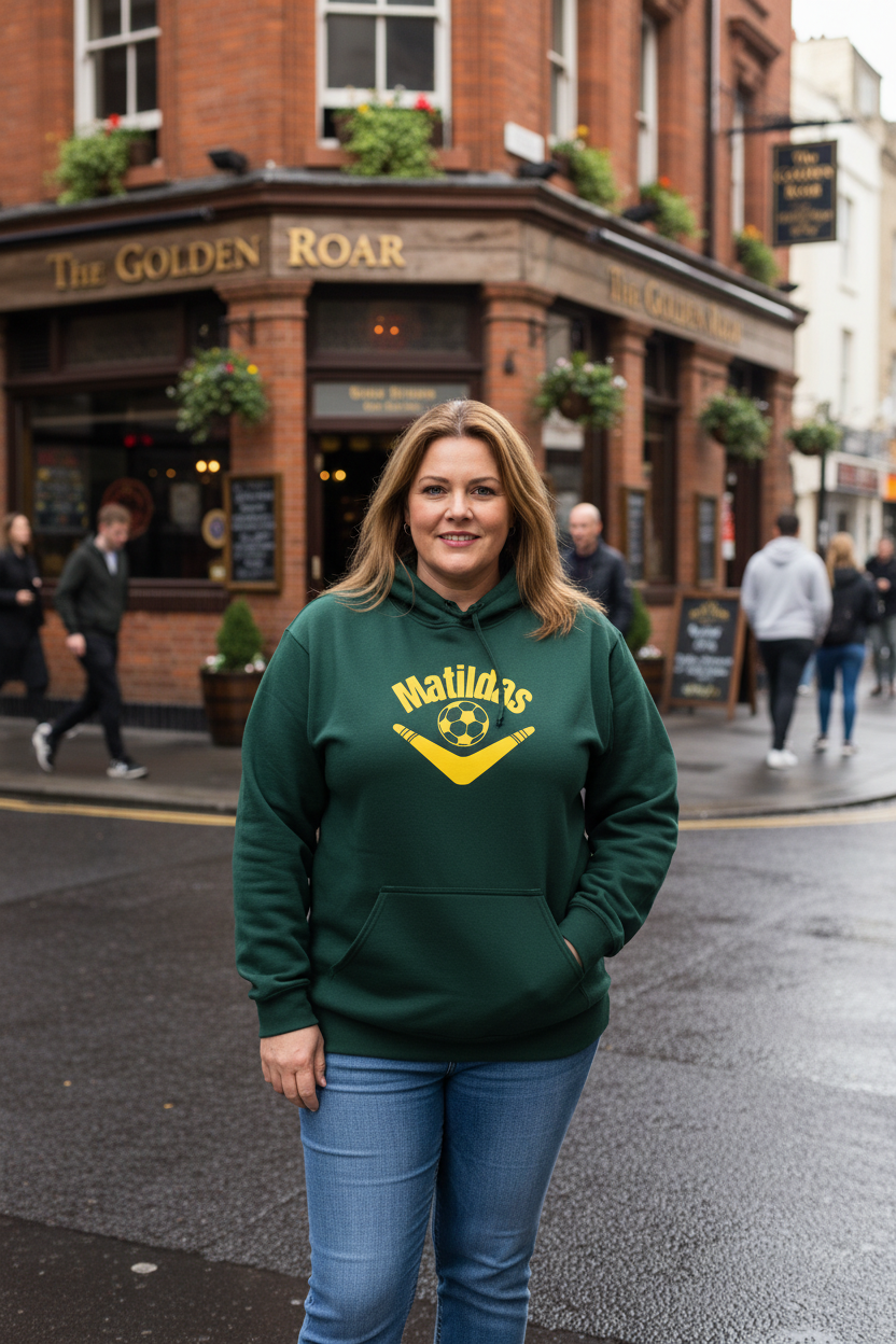 AUSTRALIA MATILDAS BOOMERANG PRINTED HOODIE