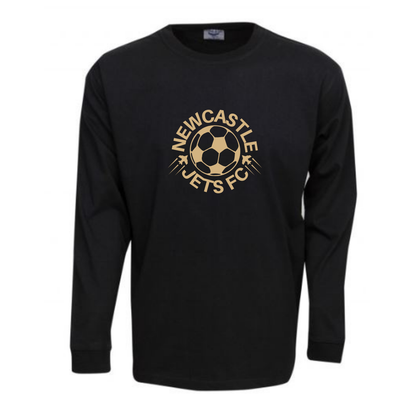 NEWCASTLE JETS LONG SLEEVE T-SHIRT BLACK