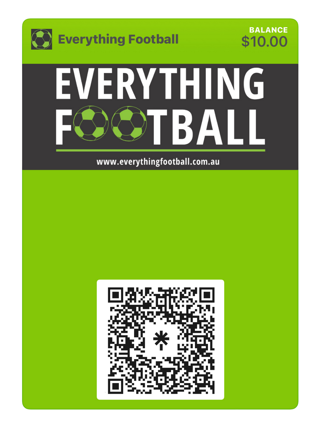 EVERYTHING FOOTBALL GIFT VOUCHER