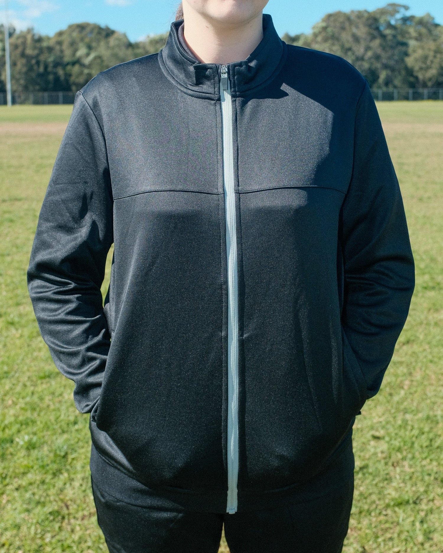 BLACK PREMIER TRACK JACKET - Everything Football