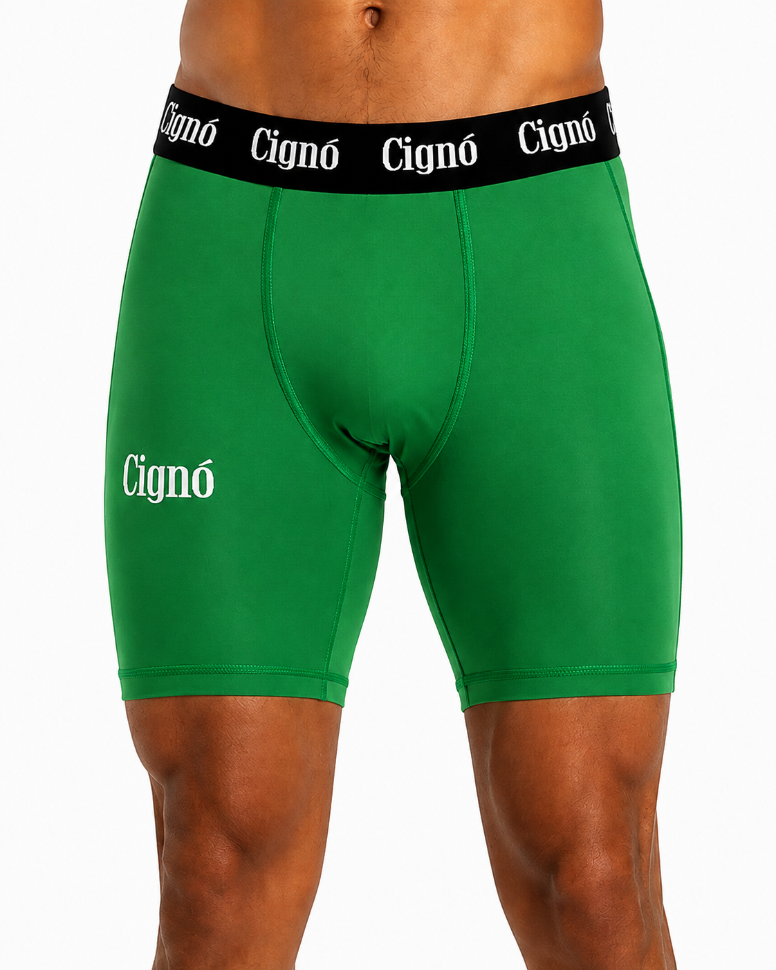 GREEN BASELAYER HALF TIGHTS