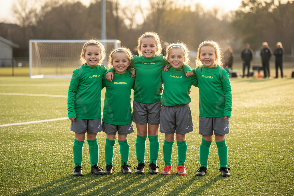 GREEN SEAMLESS LONG SLEEVE JUNIOR BASELAYER TOP