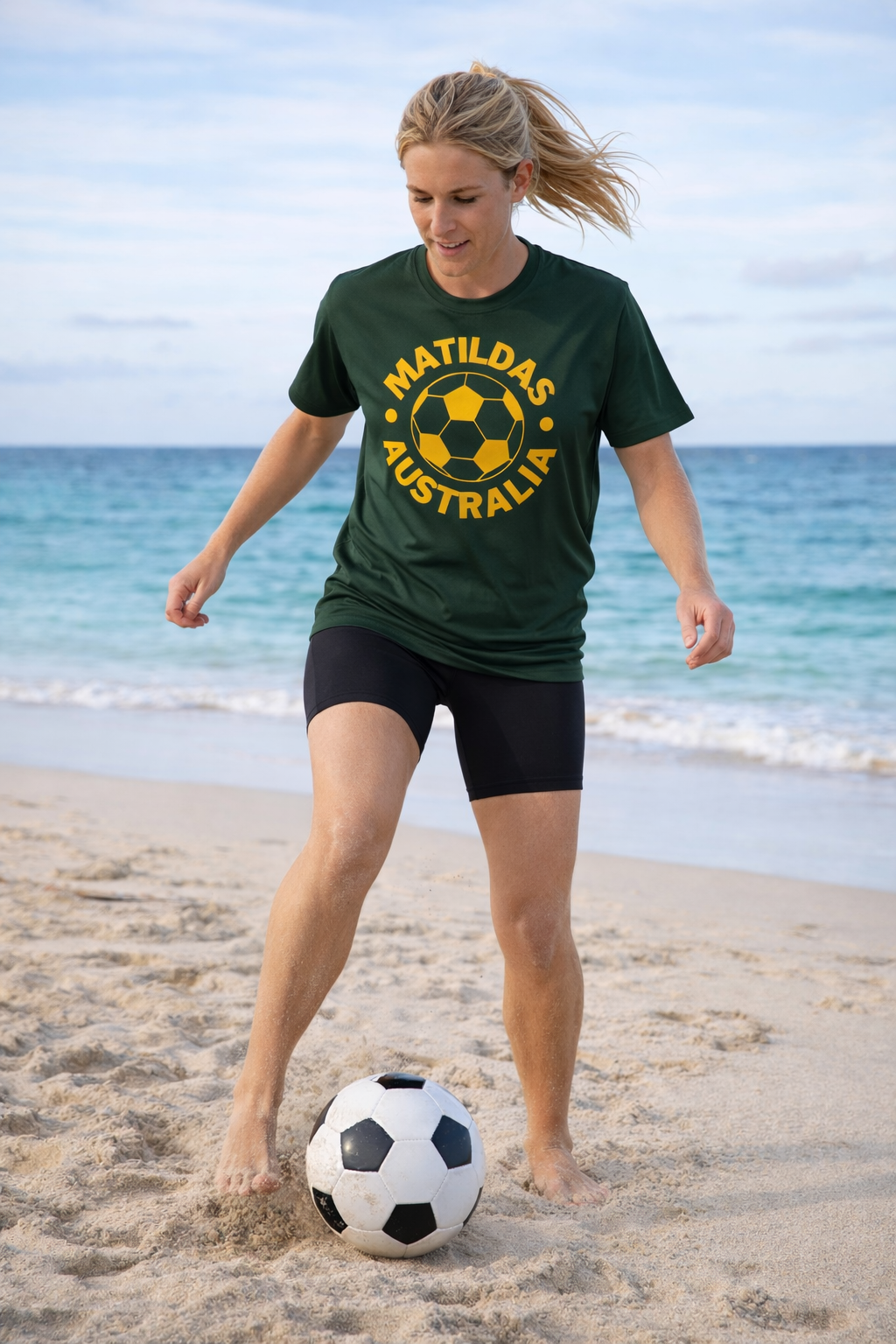 AUSTRALIA MATILDAS MICROMESH FOOTBALL SHIRT