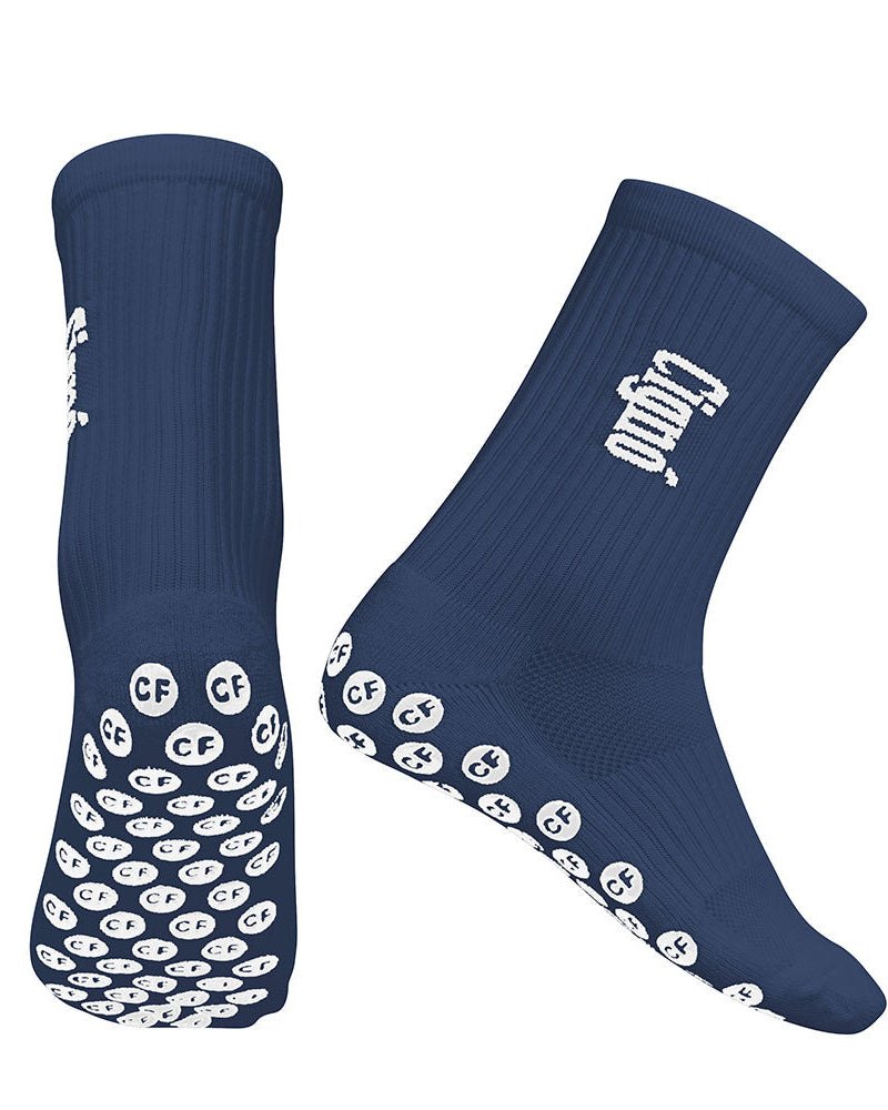 NAVY GRIP SOCKS - Everything Football