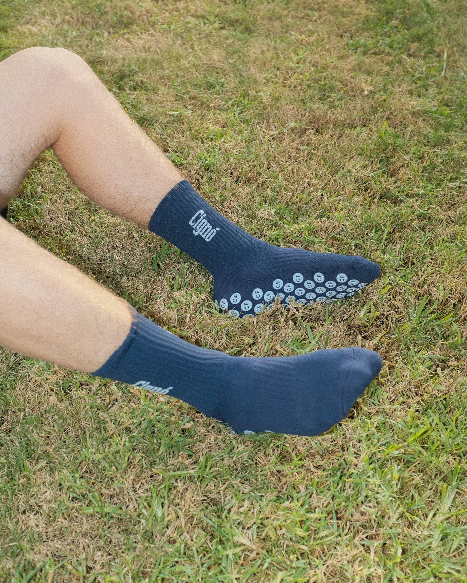 NAVY GRIP SOCKS - Everything Football