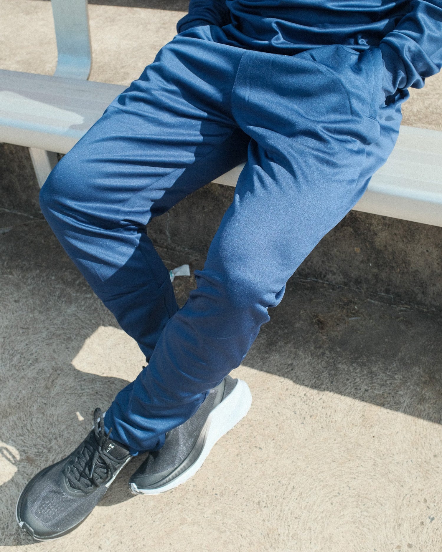 NAVY PREMIER TRACK PANTS - Everything Football