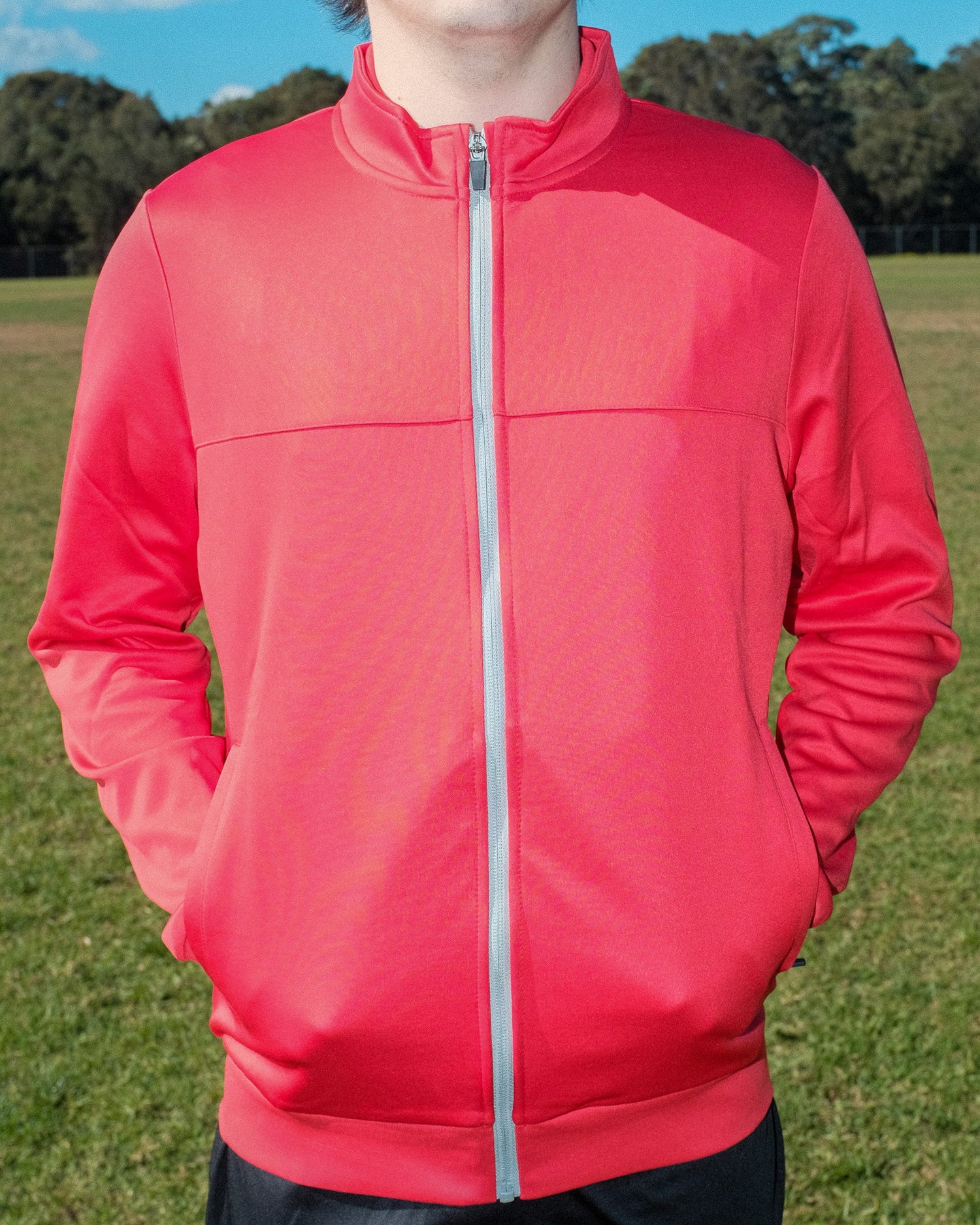 RED PREMIER TRACK JACKET - Everything Football