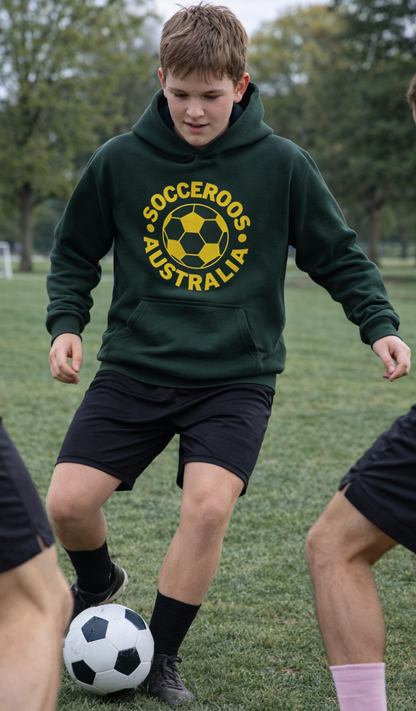 AUSTRALIA SOCCEROOS FOOTBALL PRINTED HOODIE
